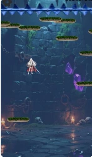 女骑士阶梯下降