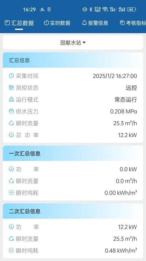 农村饮水节能增效管理系统软件