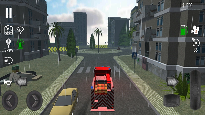 消防车救援模拟图4