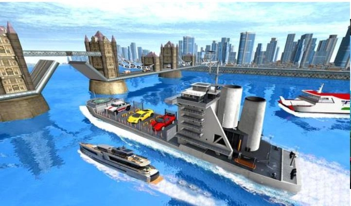 港口停车场(Car Transport Ship Simulator 3d)截图0