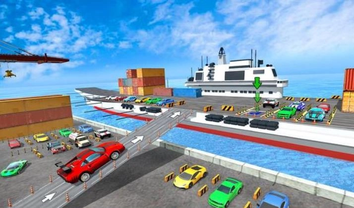港口停车场(Car Transport Ship Simulator 3d)截图1