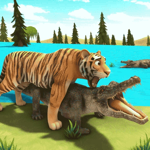 模拟野生动物生存