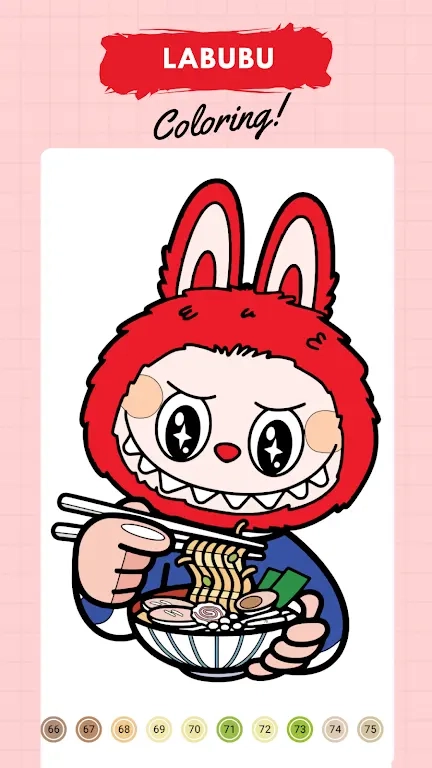 拉布布数字填色(2)