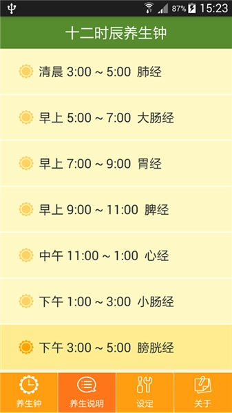 十二时辰经络养生钟