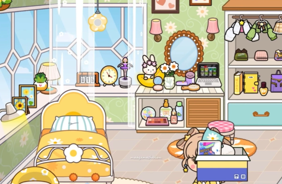 米加小镇世界双层花朵房图2