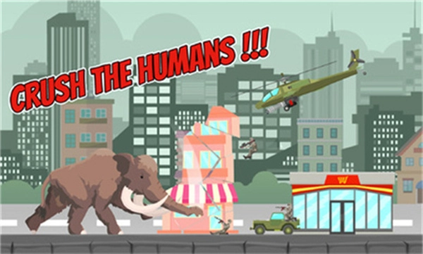 猛犸象摧毁都市
