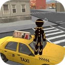 火柴人穿梭城市