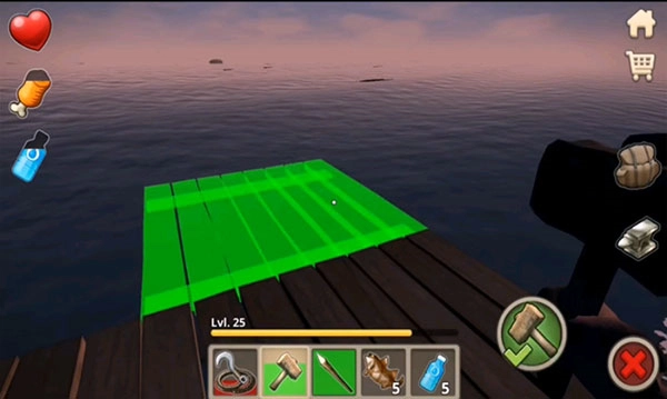 木筏海上生存菜单版