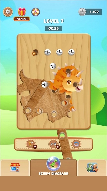 恐龙救援螺丝谜题