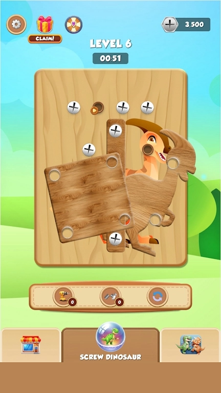 恐龙救援螺丝谜题
