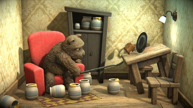 小熊吃蛋糕游戏