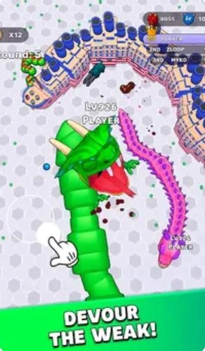 贪吃蛇冲刺3D对抗大战(1)