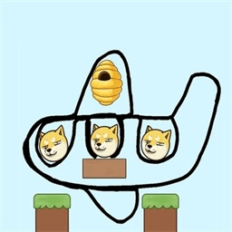 画线保护小狗头