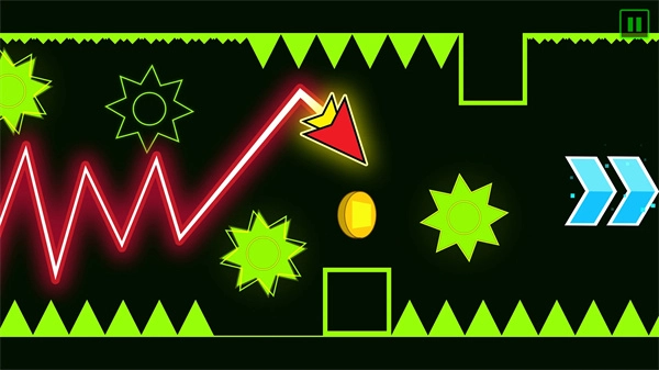波浪冲刺几何箭头正版