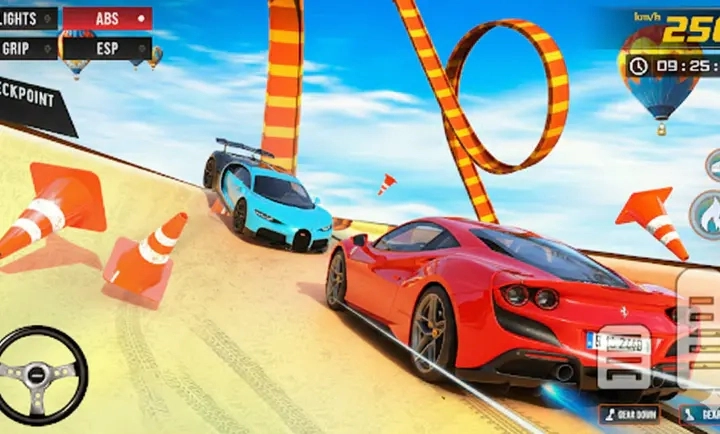 超级英雄汽车特技巨型坡道图2