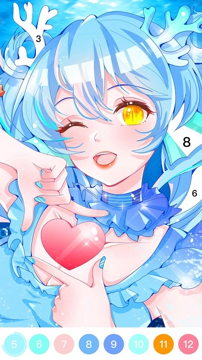 花花数字填色最新版