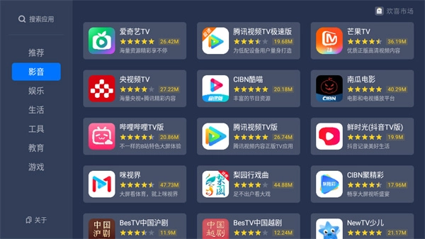 欢喜市场tv盒子