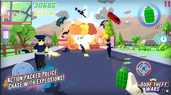 沙盒模拟器盗贼战争中文 Dude Theft Wars图4