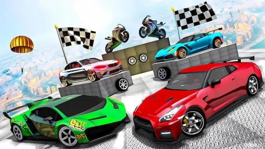 特技坡道车游戏