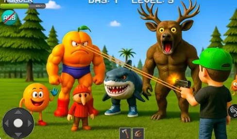 森林生存模因射击游戏