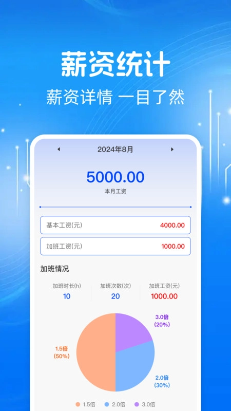 工地出勤记工图1