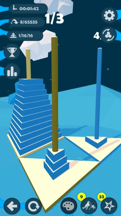 汉诺塔游戏(Hanoi)