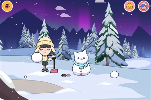 米加小镇雪山树屋