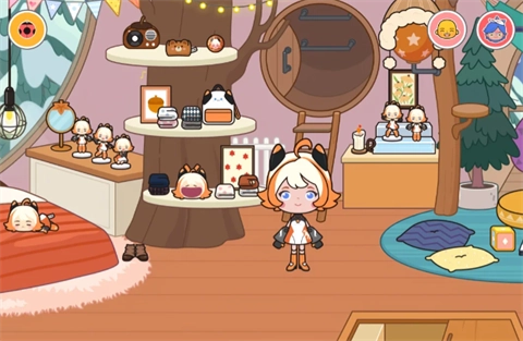 米加小镇雪山树屋