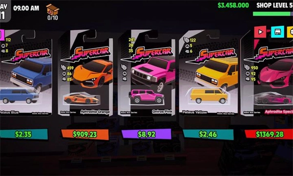 超级跑车收藏模拟器菜单(1)