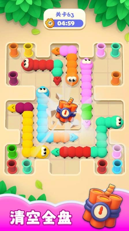 蠕虫滑行拼图图1