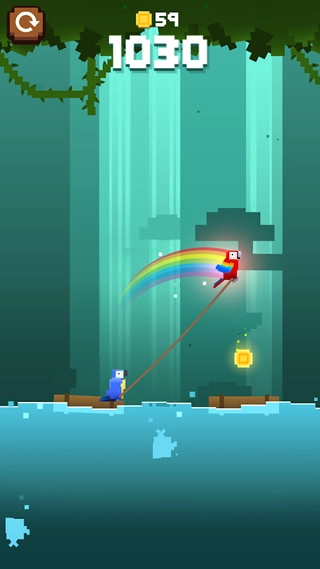 猴子绳索跳跃游戏图1