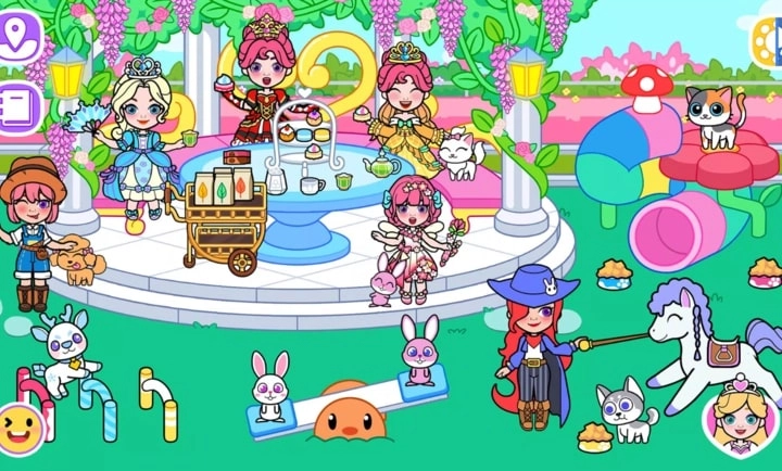 冰雪公主世界城堡娃娃屋派对(1)