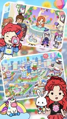 米加城市樱花村落图2
