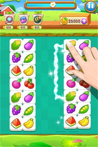 趣味果蔬连连看小游戏