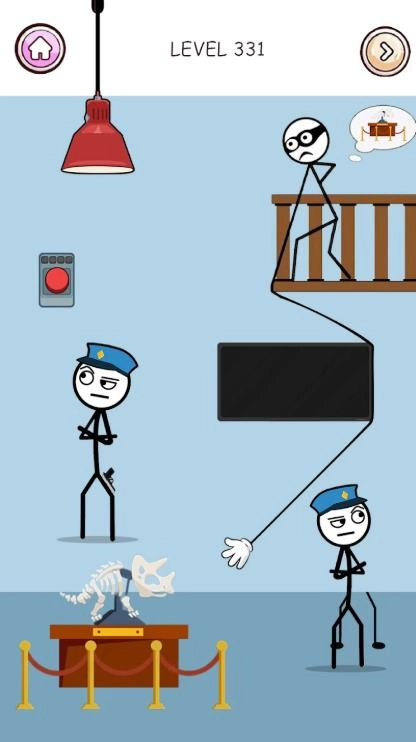 火柴人逃脱小偷谜题