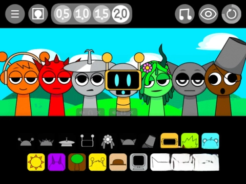 节奏盒子sprunki变速版(2)