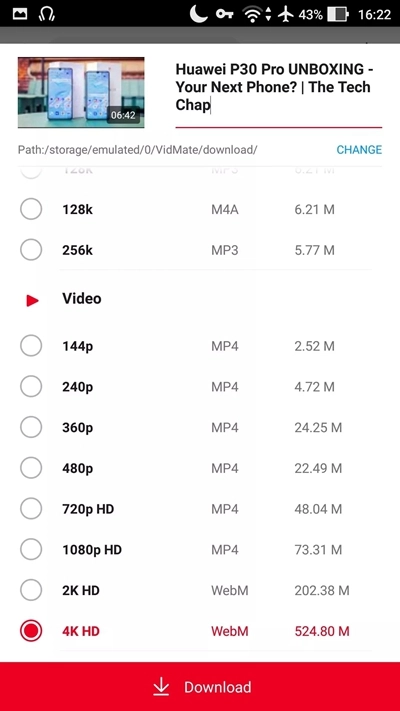 vidmate中文版安装包下载