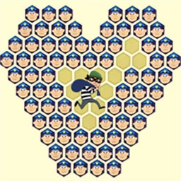 警察围堵小偷