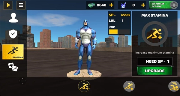 绳索英雄副镇菜单