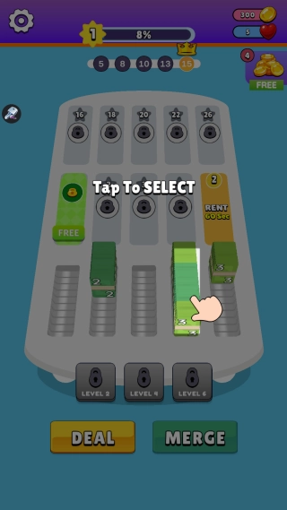 钱币分类堆叠与合并游戏下载