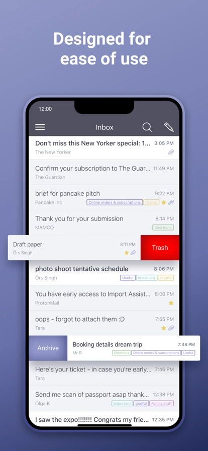 protonmail郵箱截圖1