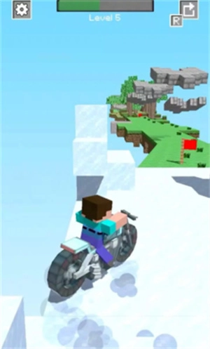 疯狂摩托方块竞速