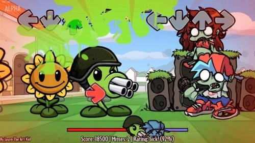 周五夜放克植物大战僵尸机枪豌豆模组图1