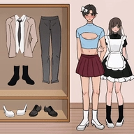 动漫女生学校装