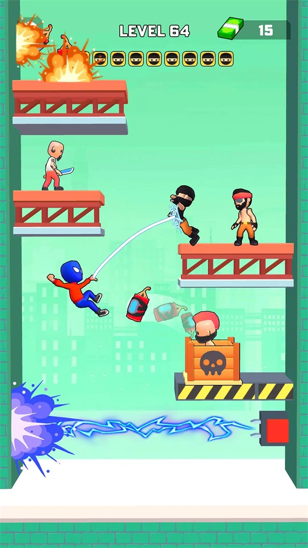 摇摆英雄绳索战士游戏