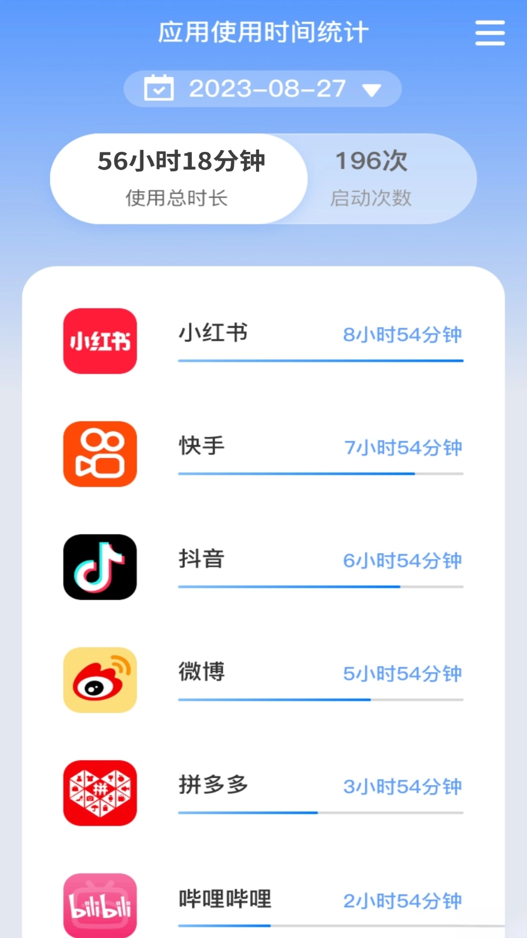 朝暮时长管家截图3