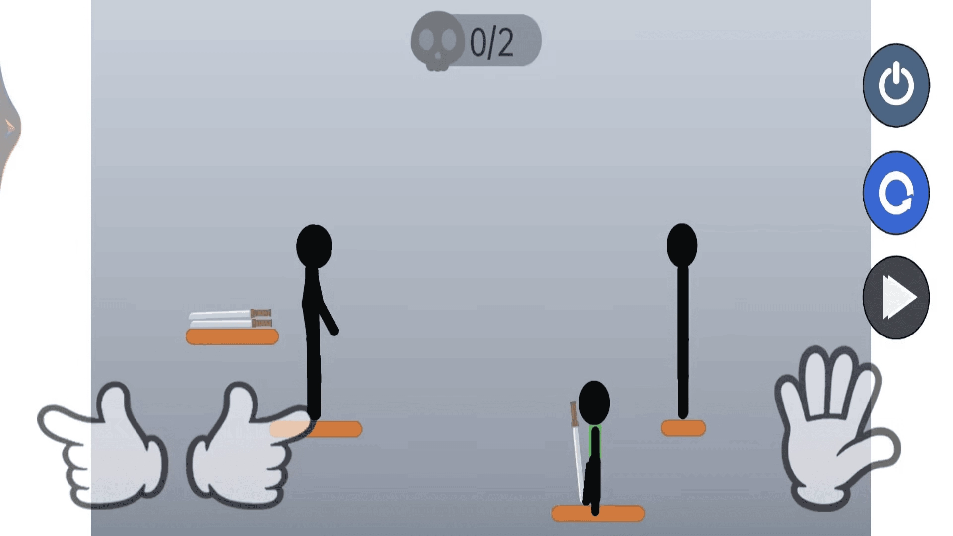 火柴人扔剑决斗