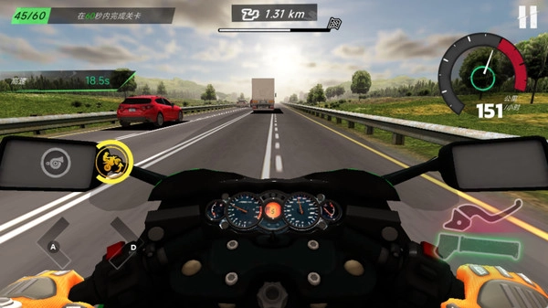 摩托车极速冲刺