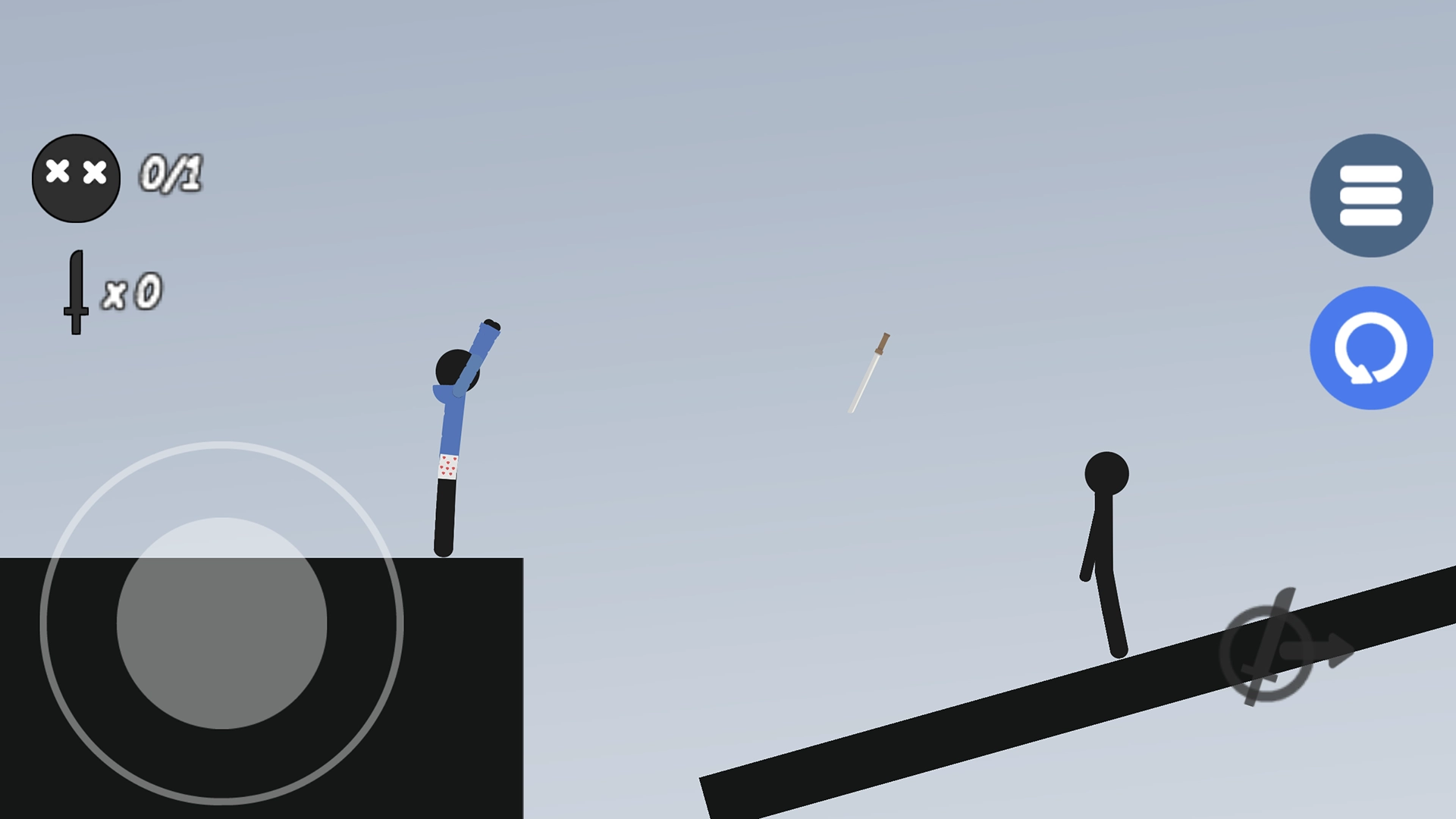 火柴人扔剑投掷