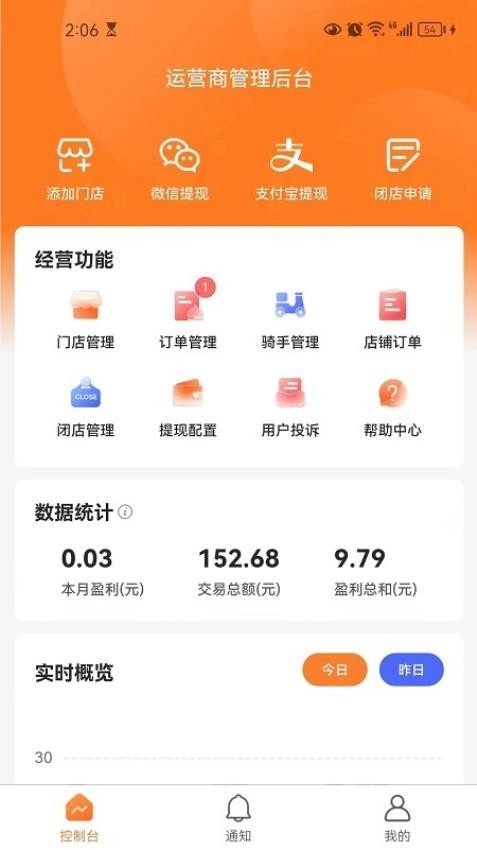 小镇外卖运营商端图2